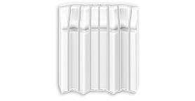 Накладки для плинтуса Идеал Дюра Фигурный 100мм - 001 Белый